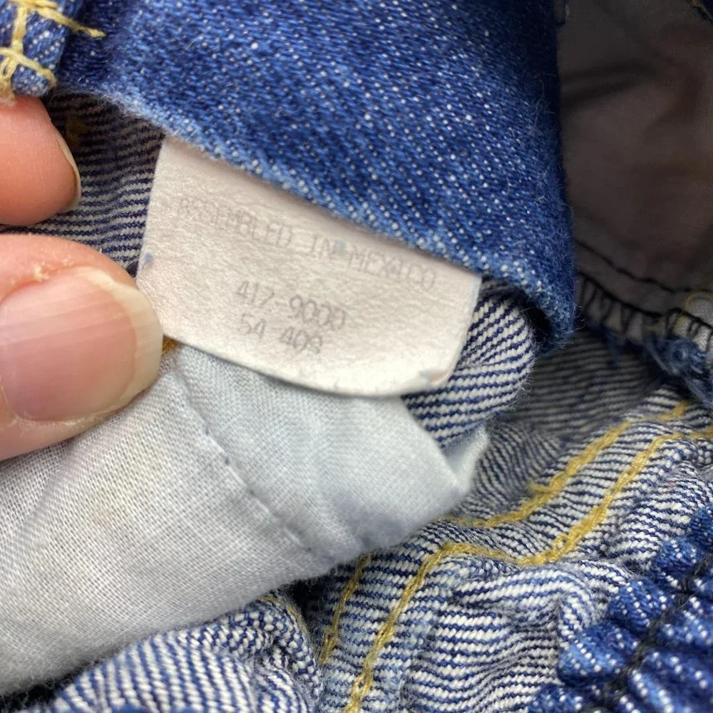 Vintage OshKosh B'Gosh girls denim jeans size 2T‎ cotton low yolk front